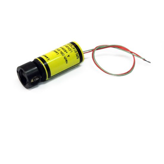 Linienlaser, rot, 635 nm, 90 °, 3 mW, 4,5 V DC, Ø12x32 mm, Laserklasse 1, Fokus fixed (3000mm), Kab…