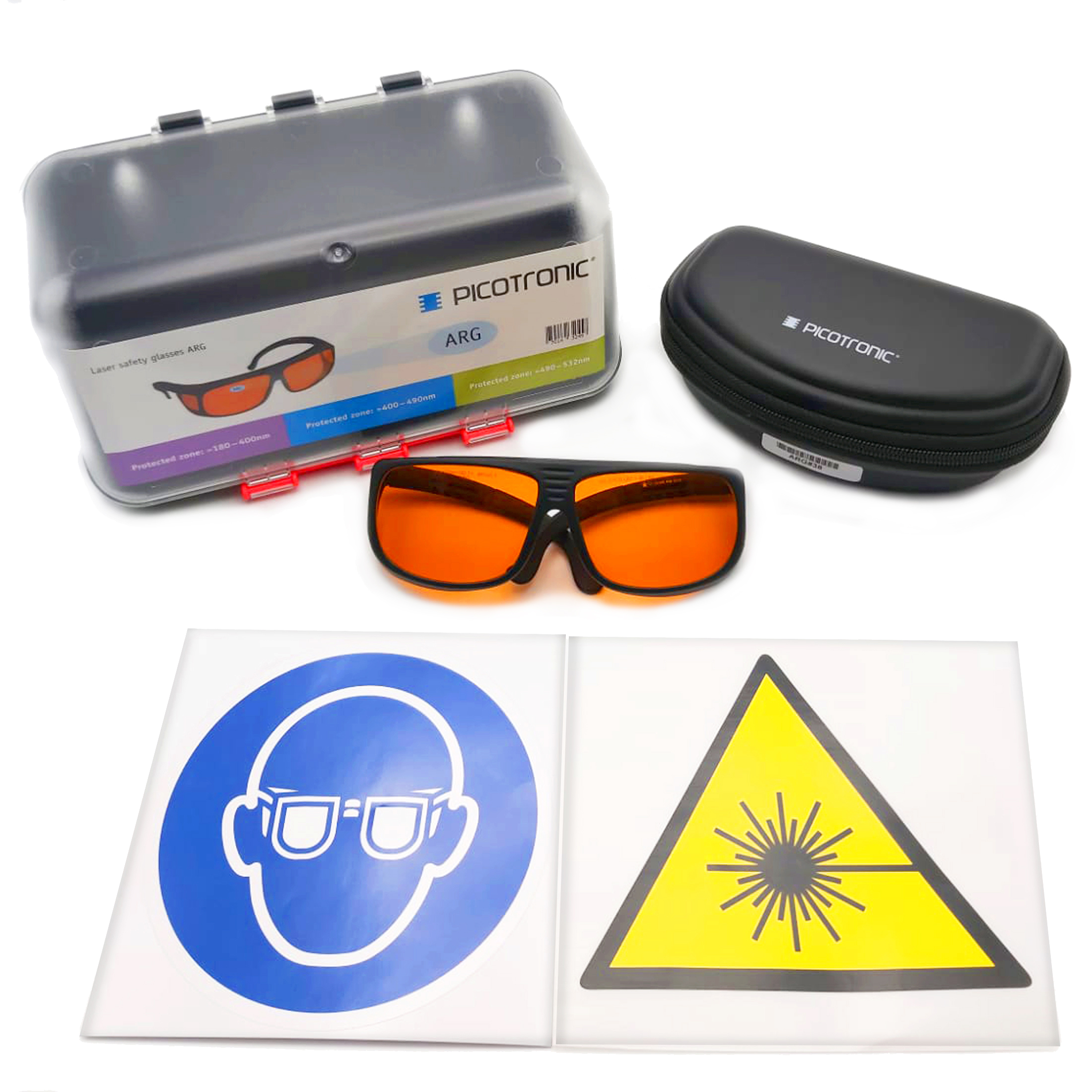 Laserschutzbrillen-Set, zertifiziert nach DIN EN207, 400-532nm. Zum Laserschweißen, Laserschneiden,…