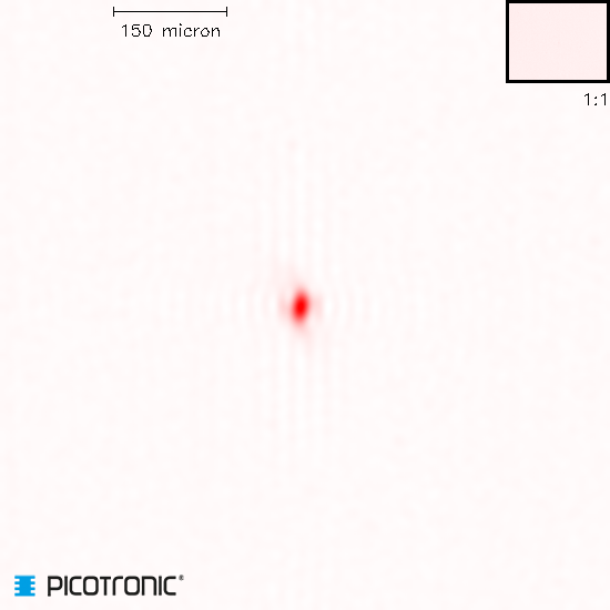 Punktlaser, rot, 635 nm, 3 mW, 3 V DC, Ø12x34 mm, Laserklasse 3R, Fokus einstellbar, Kabellänge 100…