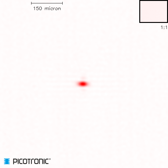 Punktlaser, rot, 650 nm, 0.4 mW, 3 V DC, Ø8x25 mm, Laserklasse 1, Fokus einstellbar, Kabellänge 100…