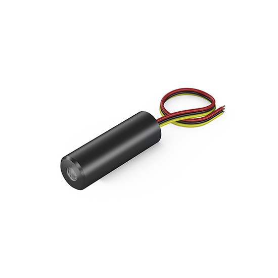 Linienlaser, rot, 635 nm, 90 °, 2.5 mW, 5 V DC, Ø16x58 mm, Laserklasse 1, Fokus fixed (3000mm), Kab…