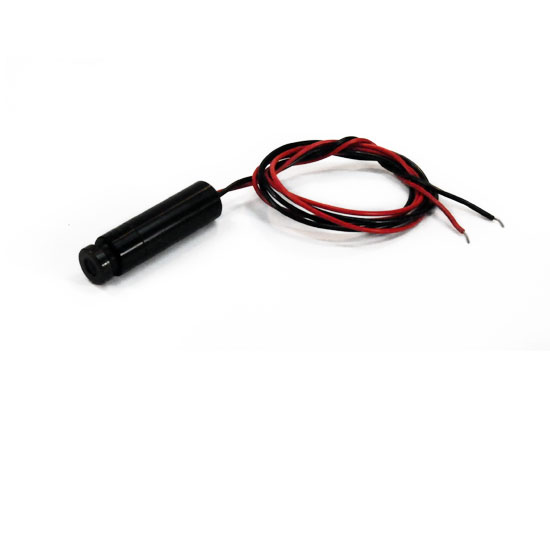 Dot laser, red, 635 nm, 1 mW, 24 V DC, Ø12x45 mm, Laser Class 2, Focus adjustable, Cable length 500…
