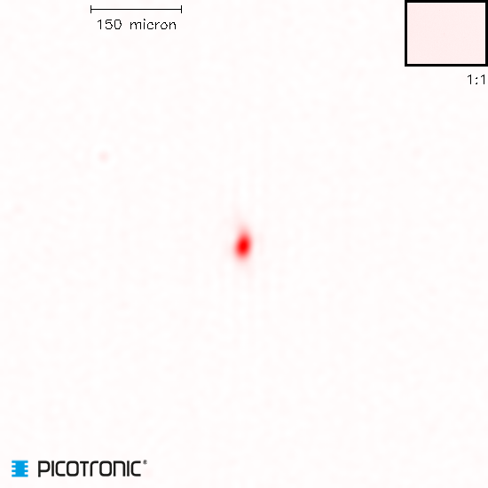Punktlaser, rot, 650 nm, 2.2 mW, 3 V DC, Ø8x25 mm, Laserklasse 3R, Fokus einstellbar, Kabellänge 10…
