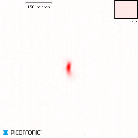 Punktlaser, rot, 650 nm, 3 mW, 3 V DC, Ø12x34 mm, Laserklasse 3R, Fokus einstellbar, Kabellänge 100…