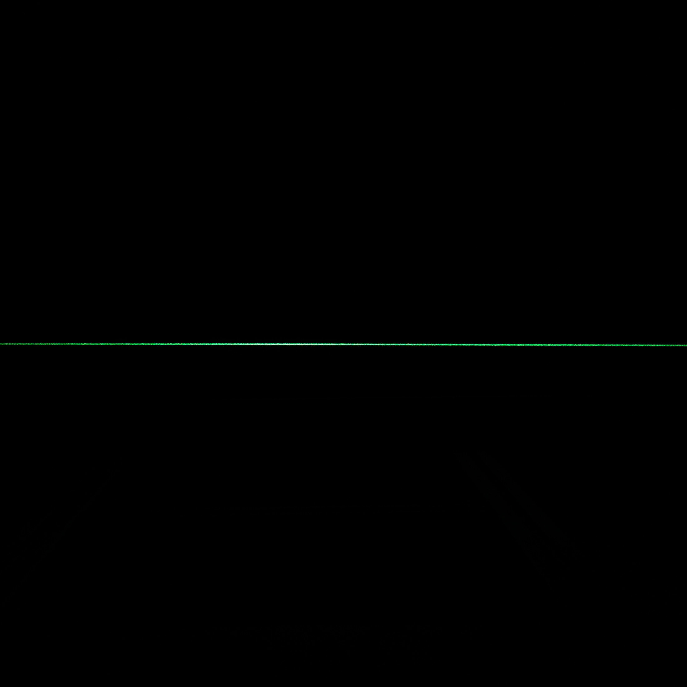 Linienlaser, grün, 532 nm, 90 °, 10 mW, 24 V DC, Ø20x80 mm, Laserklasse 1, Fokus fixed (1500mm), Ka…