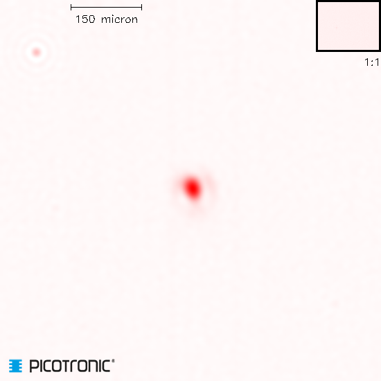 Punktlaser, rot, 650 nm, 1 mW, 5 V DC, Ø8x21 mm, Laserklasse 2, Fokus fixed (70mm), Kabellänge 100 …