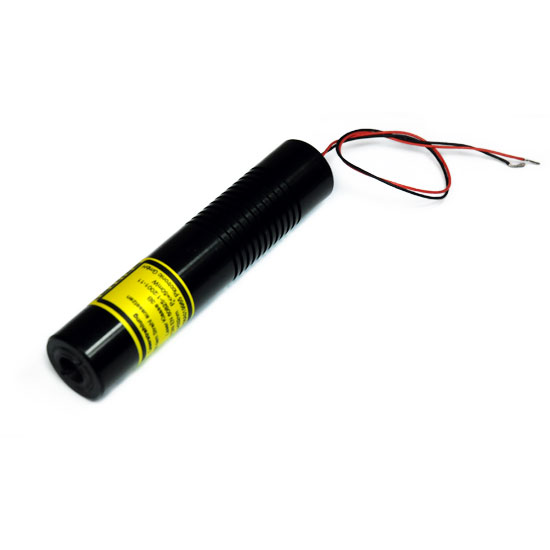 Dot laser, green, 532 nm, 1 mW, 3 V DC, Ø20x95 mm, Laser Class 2, Focus collimated, Cable length 10…