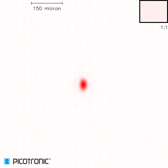 Punktlaser, rot, 650 nm, 40 mW, 5 V DC, Ø22x65 mm, Laserklasse 3B, Fokus einstellbar, Kabellänge 10…