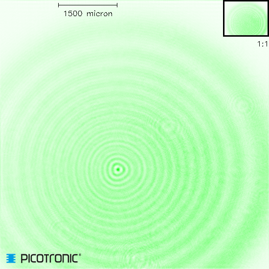 Punktlaser, grün, 532 nm, 10 mW, 3 V DC, Ø20x95 mm, Laserklasse 3B, Fokus kollimiert, Kabellänge 10…